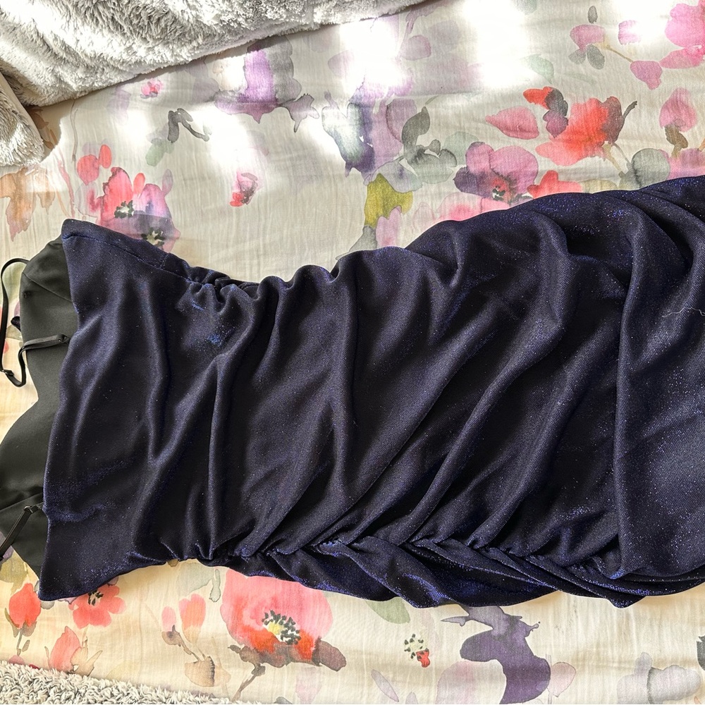 Navy blue sparkly dress